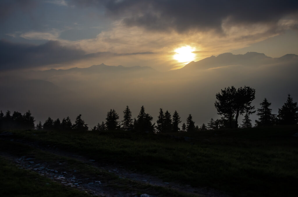 Colle Lazzarà al tramonto