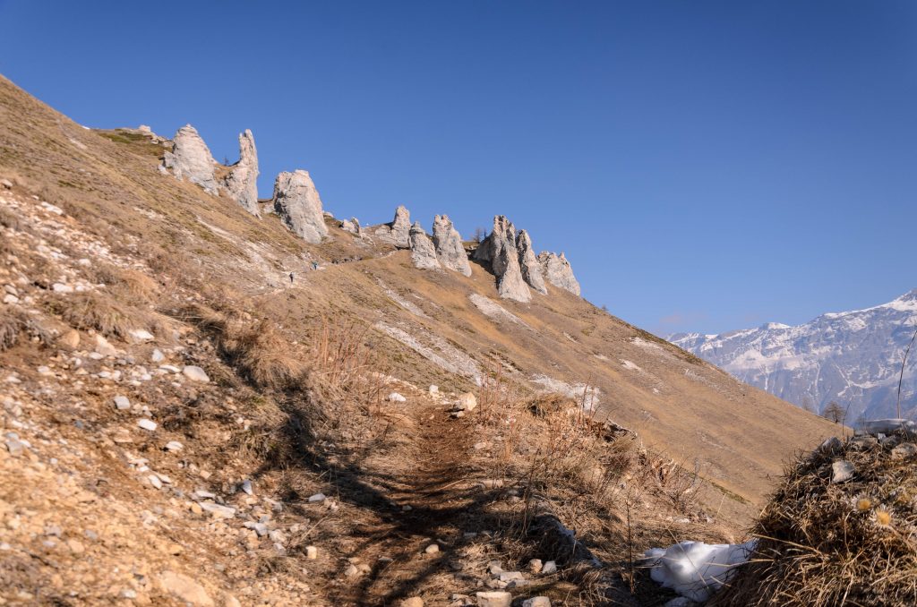 Cima Quattro Denti e Pertus Colombano Romean